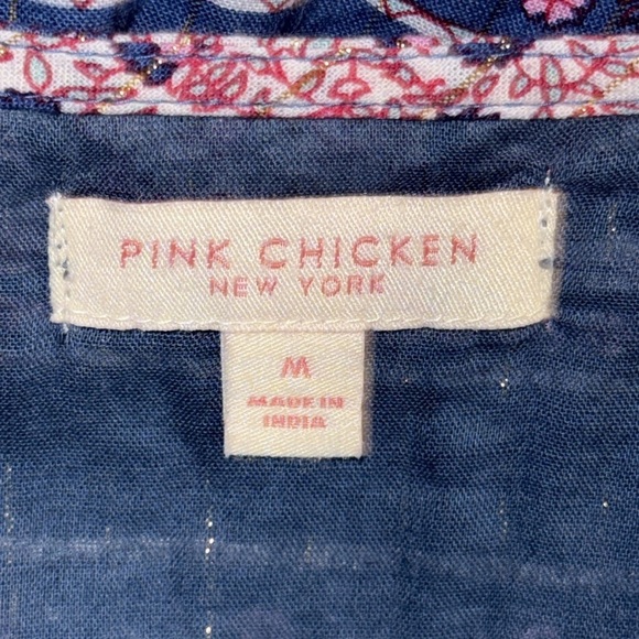 Pink Chicken Boho Block Print Jade Dress SZ Medium - Picture 8 of 10